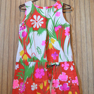 vintage floral romper